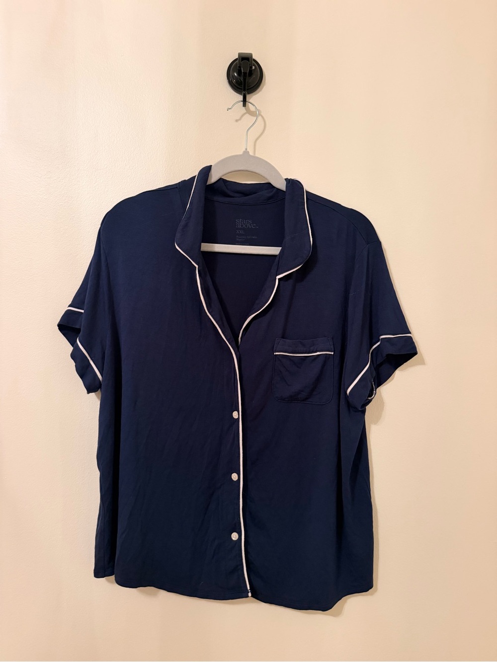 Stars Above Beautifully Soft Pajama Set – Navy Blue – XXL